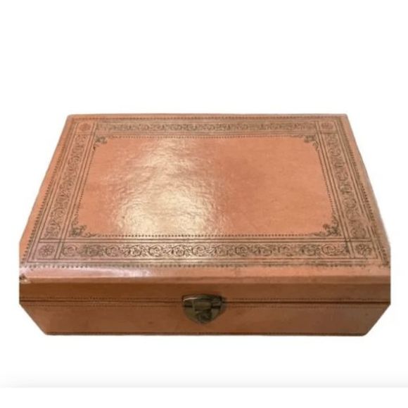 Mele Storage & Organization Vintage Mele Jewelry Box Swiss Thorens